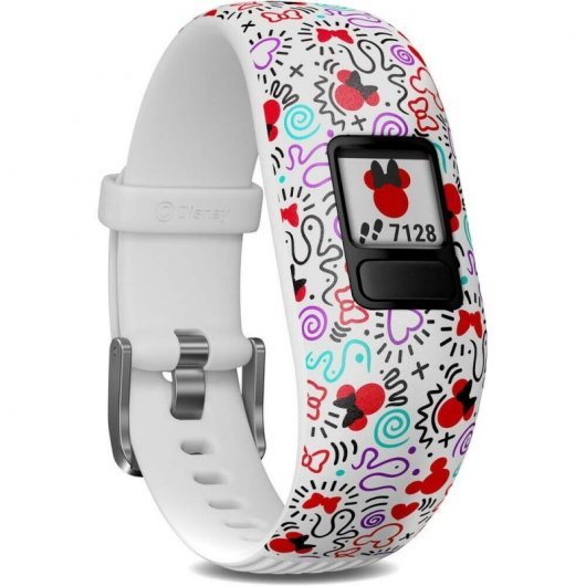 Bracelet d'activité enfant Garmin Vivofit Jr2 Minnie Mouse Ecran 88x88 Pixels - Bluetooth - Etanche 5 ATM