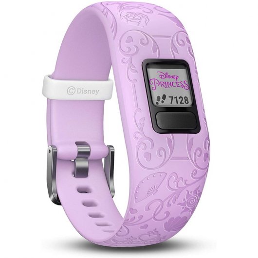 Bracelet d'activité enfant Garmin Vivofit Jr2 Princesses Disney Ecran 88x88 Pixels - Bluetooth - Etanche 5 ATM