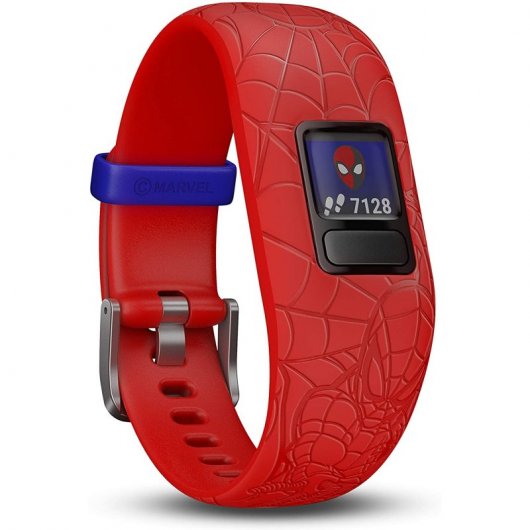 Bracelet d'activité enfant Garmin Vivofit Jr2 Spider-Man Ecran 88x88 Pixels - Bluetooth - Etanche 5 ATM