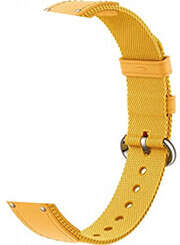 Bracelet tressé Xiaomi pour bracelet d'activité Mi Smart Band 8 - En nylon et cuir - Couleur jaune