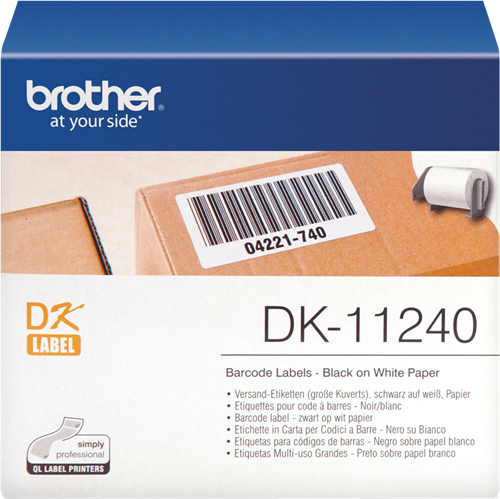 Brother Rouleau étiquettes DK-11240 Noir sur blanc, 102 x 51 mm