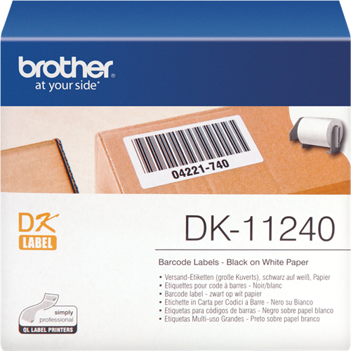 Brother Rouleau étiquettes DK-11240 Noir sur blanc, 102 x 51 mm