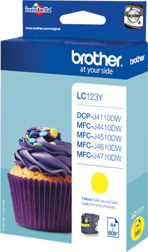 Brother cartouche encre LC-123Y jaune