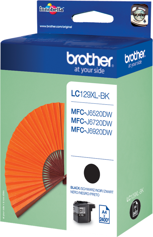 ✓ Brother LC-129XL (LC129XLBK) noir couleur Noir en stock - 123CONSOMMABLES