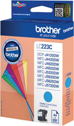 Cartouche d'encre cyan BROTHER LC223C compatible