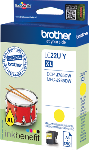 Brother cartouche encre LC22UY jaune