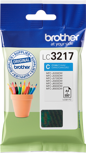 Brother cartouche encre LC3217C cyan