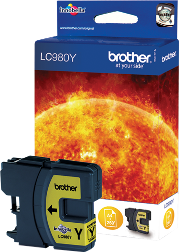 Brother cartouche encre LC980Y jaune