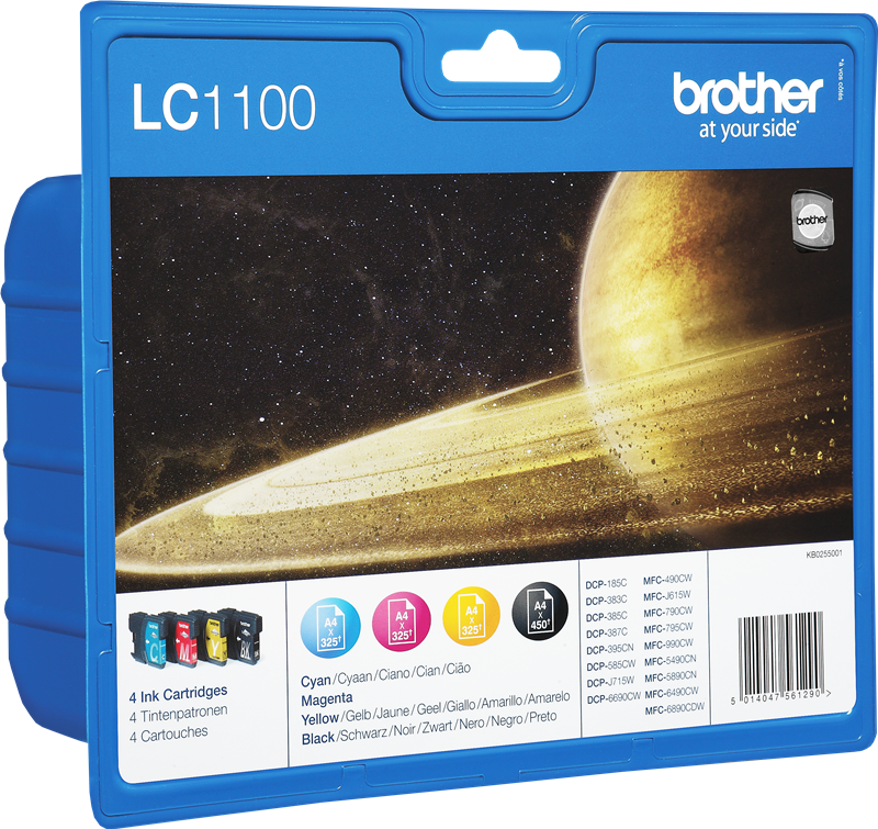 Brother pack LC-1100, 4 cartouches