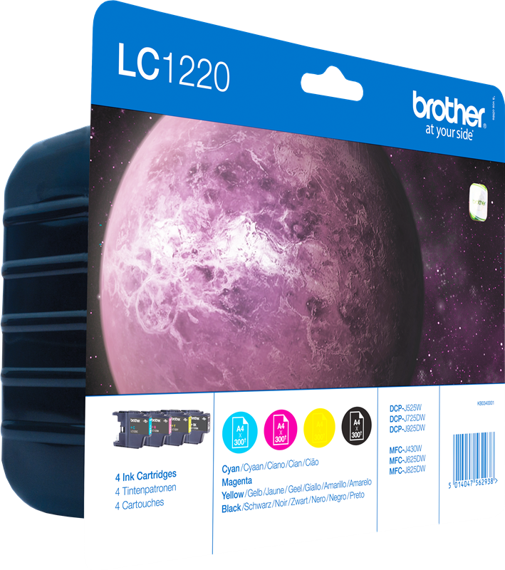 Brother Multipack LC1220VALBPDR Noir/ Cyan / Magenta / Jaune