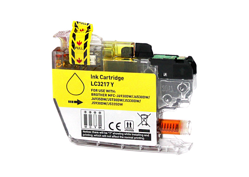 Cartouche compatible avec Brother LC3217 jaune