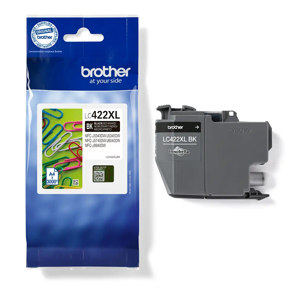 Brother LC422XL Cartouche d'encre noire d'origine - LC422XLBK