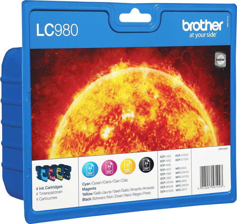 Brother Pack LC980 4 cartouches