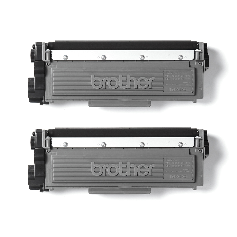 Brother TN2320 Noir Lot de 2 cartouches de toner d'origine - TN2320TWIN