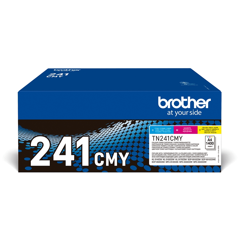 Brother Lot de 3 toners TN241 - (Cyan, Magenta, Jaune)