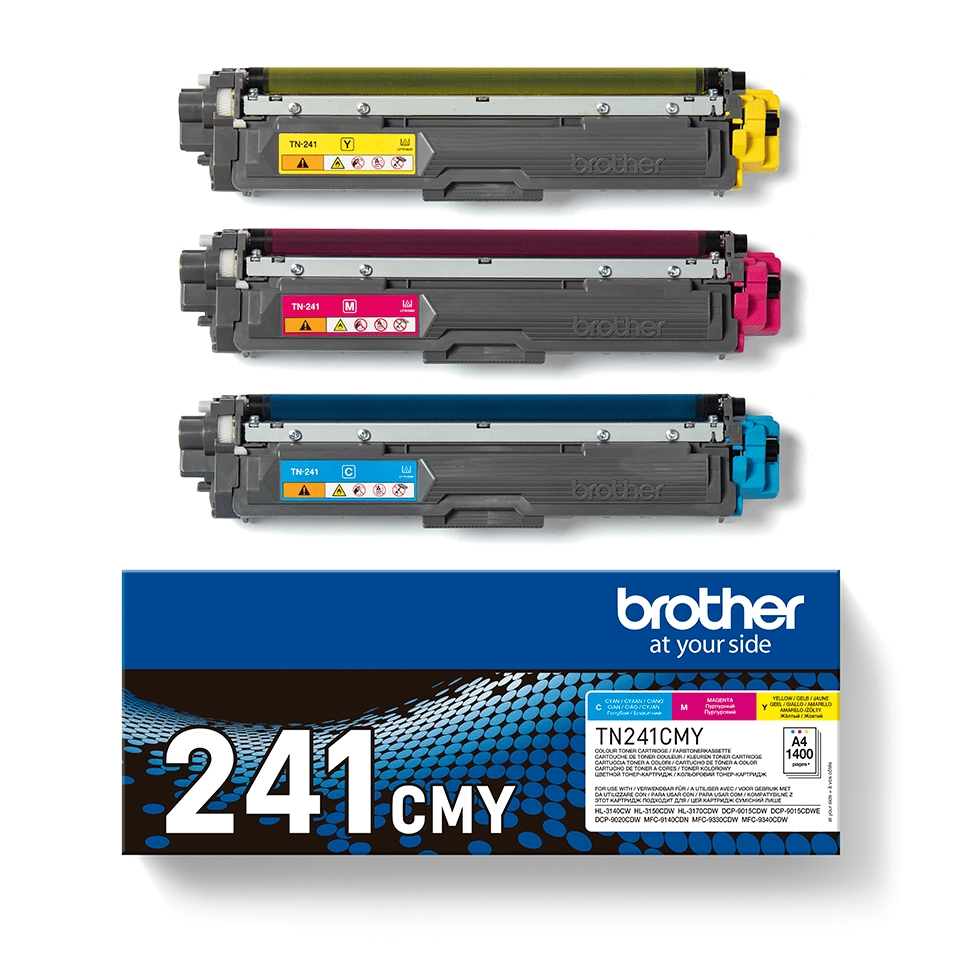 Brother Lot de 3 toners TN241 - (Cyan, Magenta, Jaune)