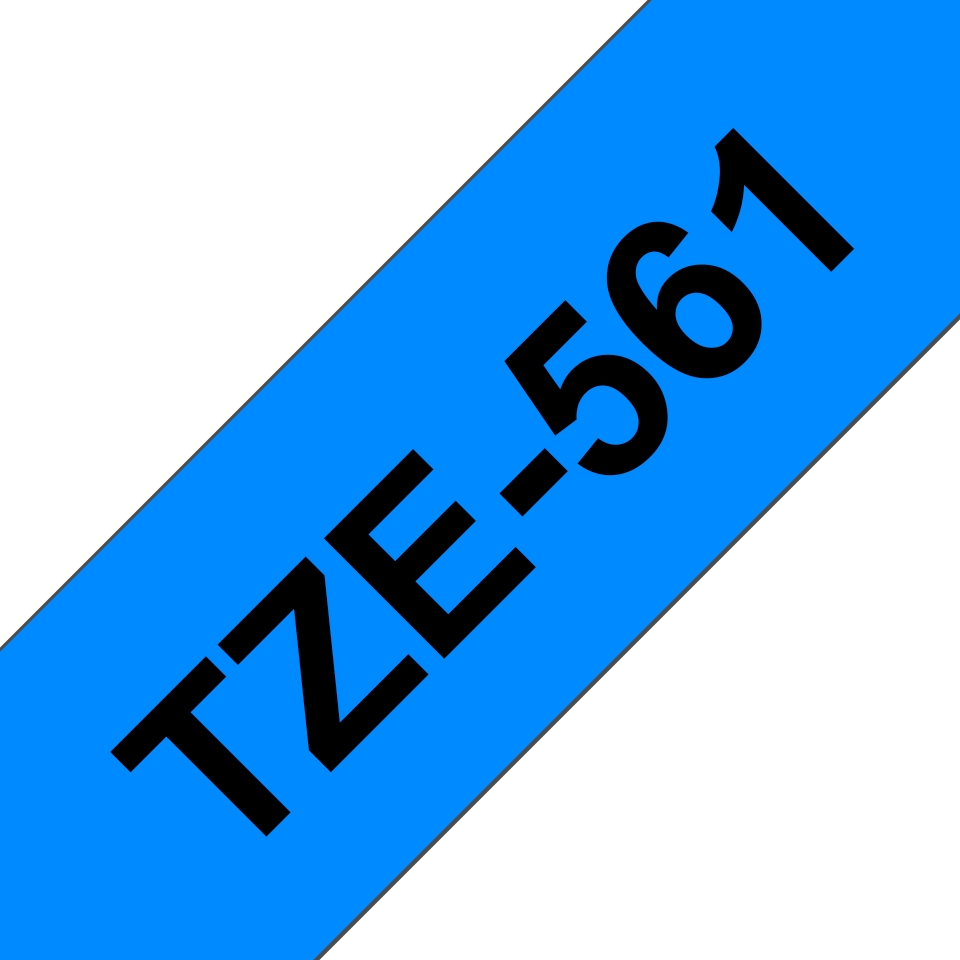 Brother TZe561 Original Ruban d'étiquettes laminées - Texte noir sur fond bleu - Largeur 36 mm x 8 mètres