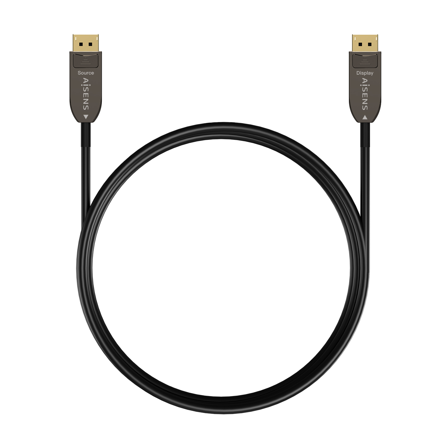 Câble Aisens DisplayPort AOC V1.4 8K@60HZ 4K@120Hz 4:4:4 32.4GBPS - DP/M-DP/M - 15M - Couleur Noir