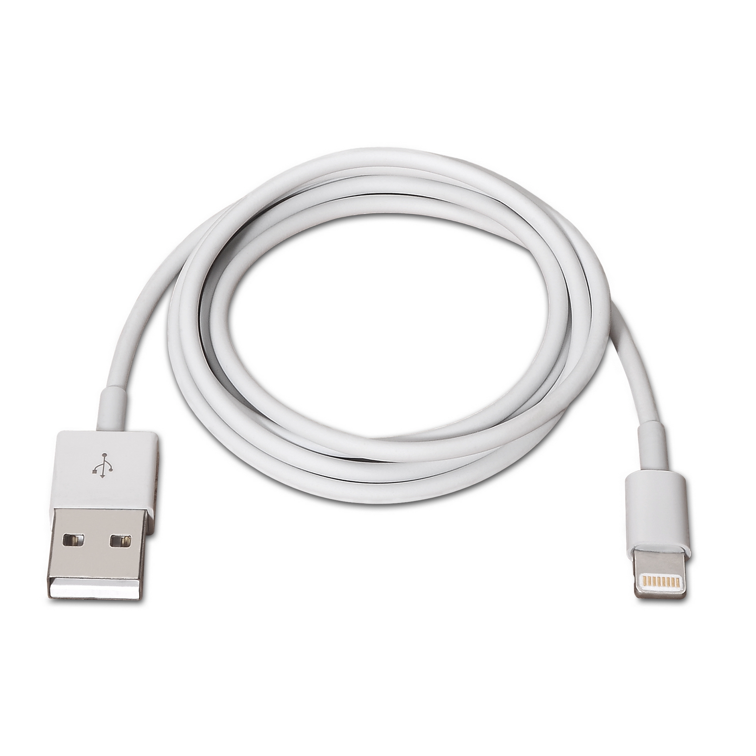 Câble Aisens Lightning vers USB 2.0 - Lightning/M-USB A Mâle - 2.0m - Couleur Blanche