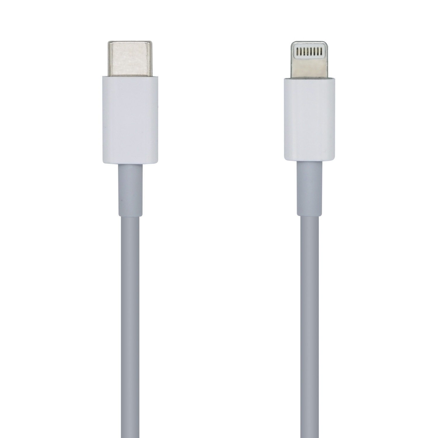Câble Aisens Lightning vers USB-C USB 2.0 - Lightning/M-USB-C/M - 2.0m - Couleur Blanc