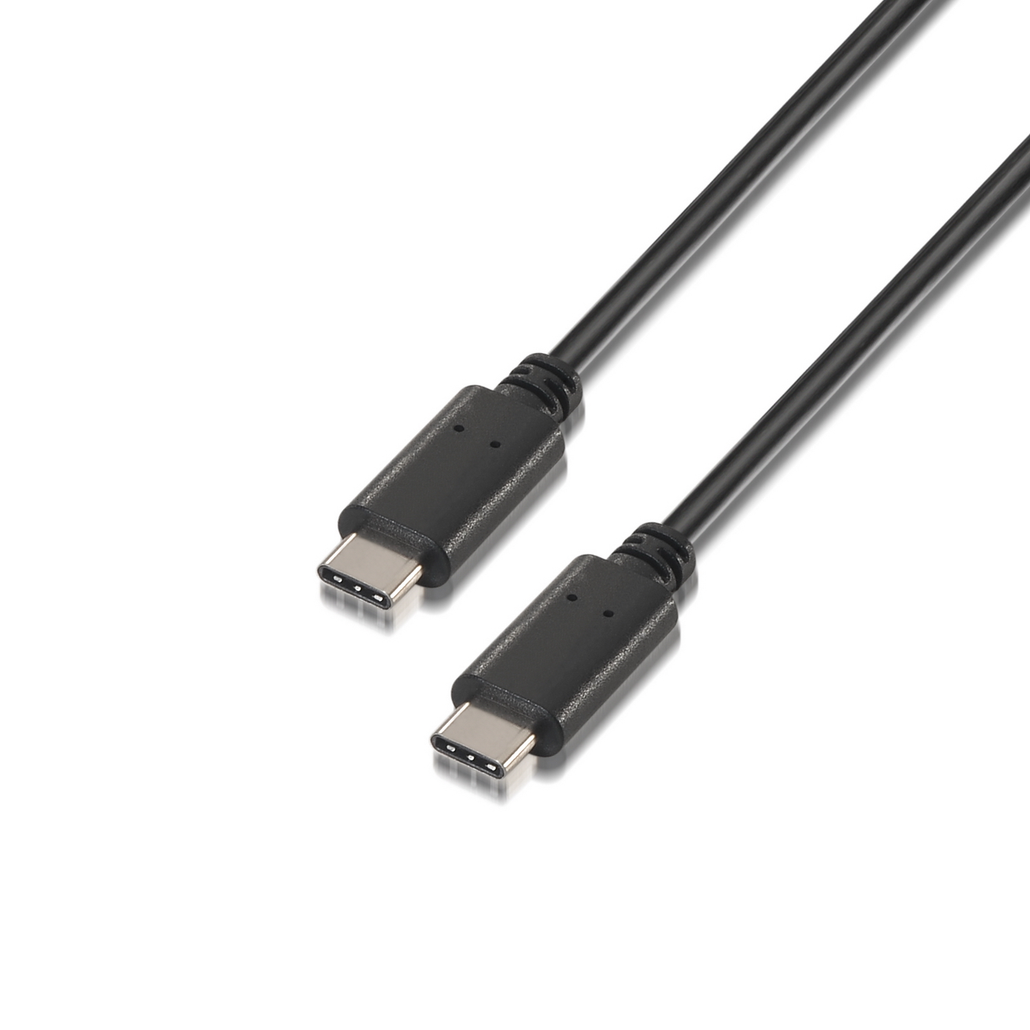 Câble Aisens USB 2.0 3A - Type USB-C/M-USB-C/M - 0.5m - Couleur Noir