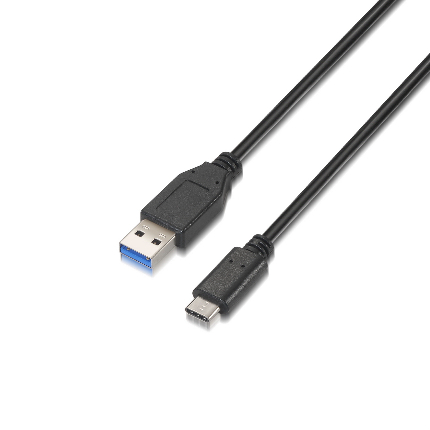 Câble Aisens USB 3.1 Gen2 10Gbps 3A - Type USB-C/MA Mâle - 1.0m - Couleur Noir