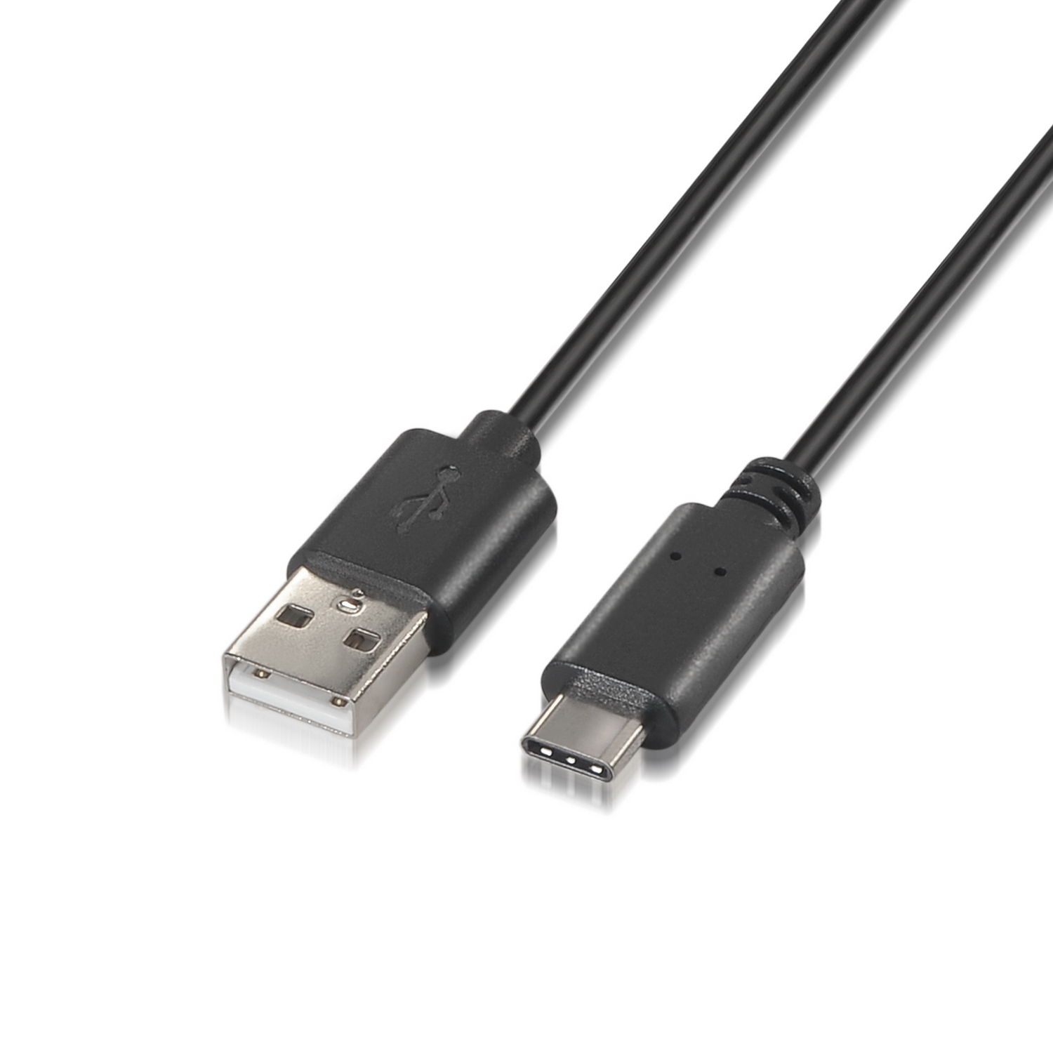 Câble Aisens USB Type C vers USB A 2.0 - Charge Rapide - 0.5m - Couleur Noir
