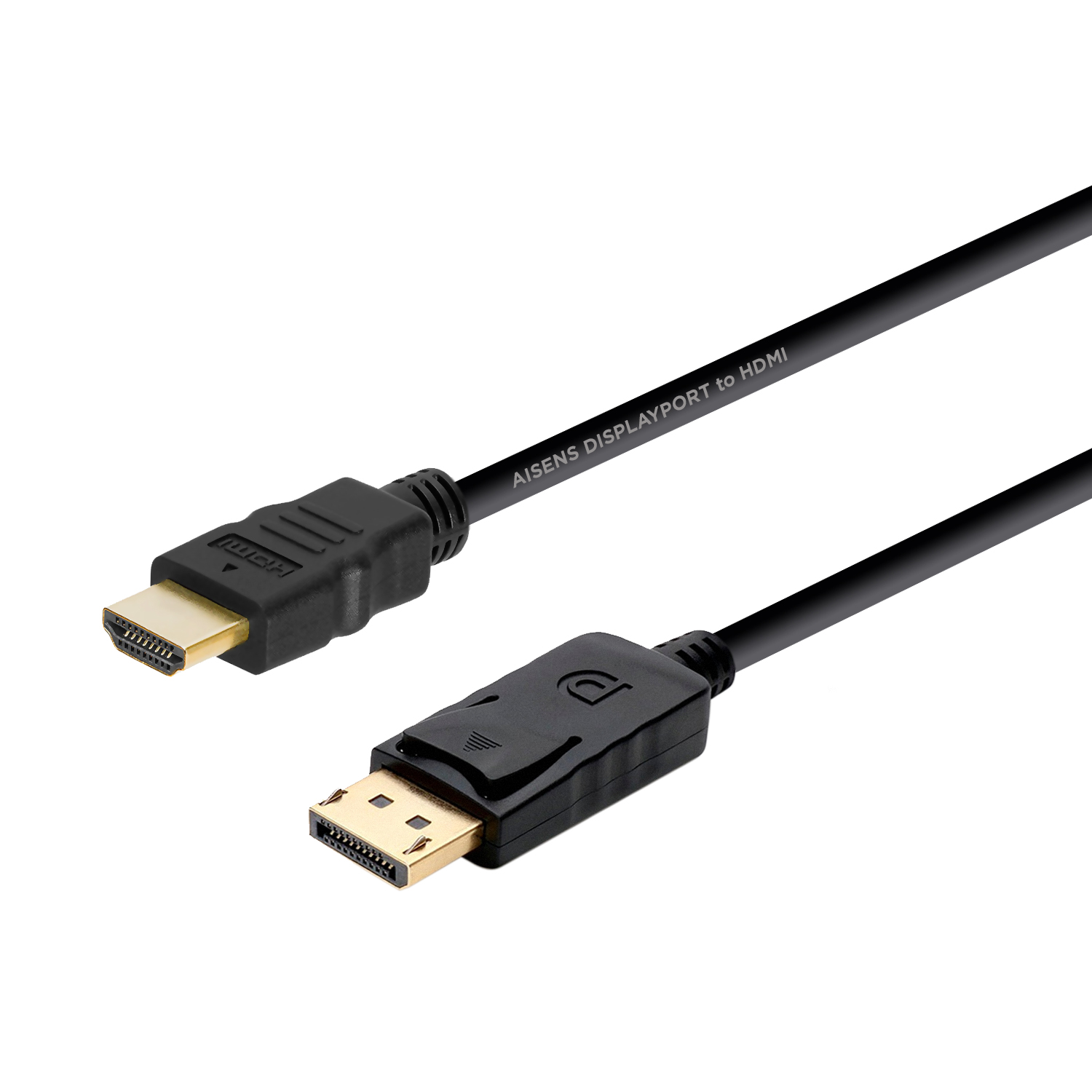 Câble convertisseur Aisens Displayport vers HDMI - DP/M-HDMI/M - 2,0 m - Couleur noire