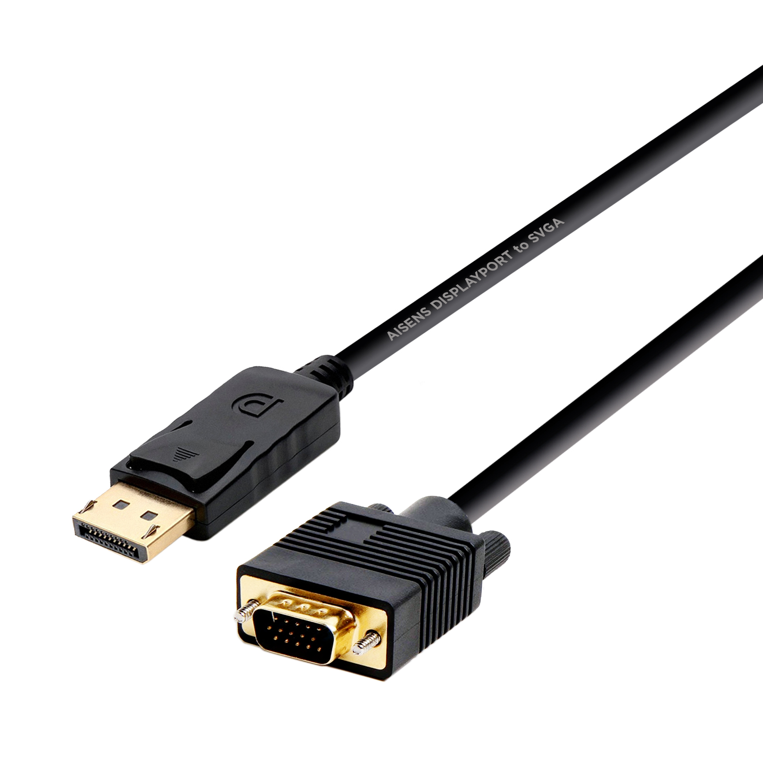 Câble convertisseur Aisens Displayport vers VGA - DP/M-VGA/M - 2,0 m - Couleur noire