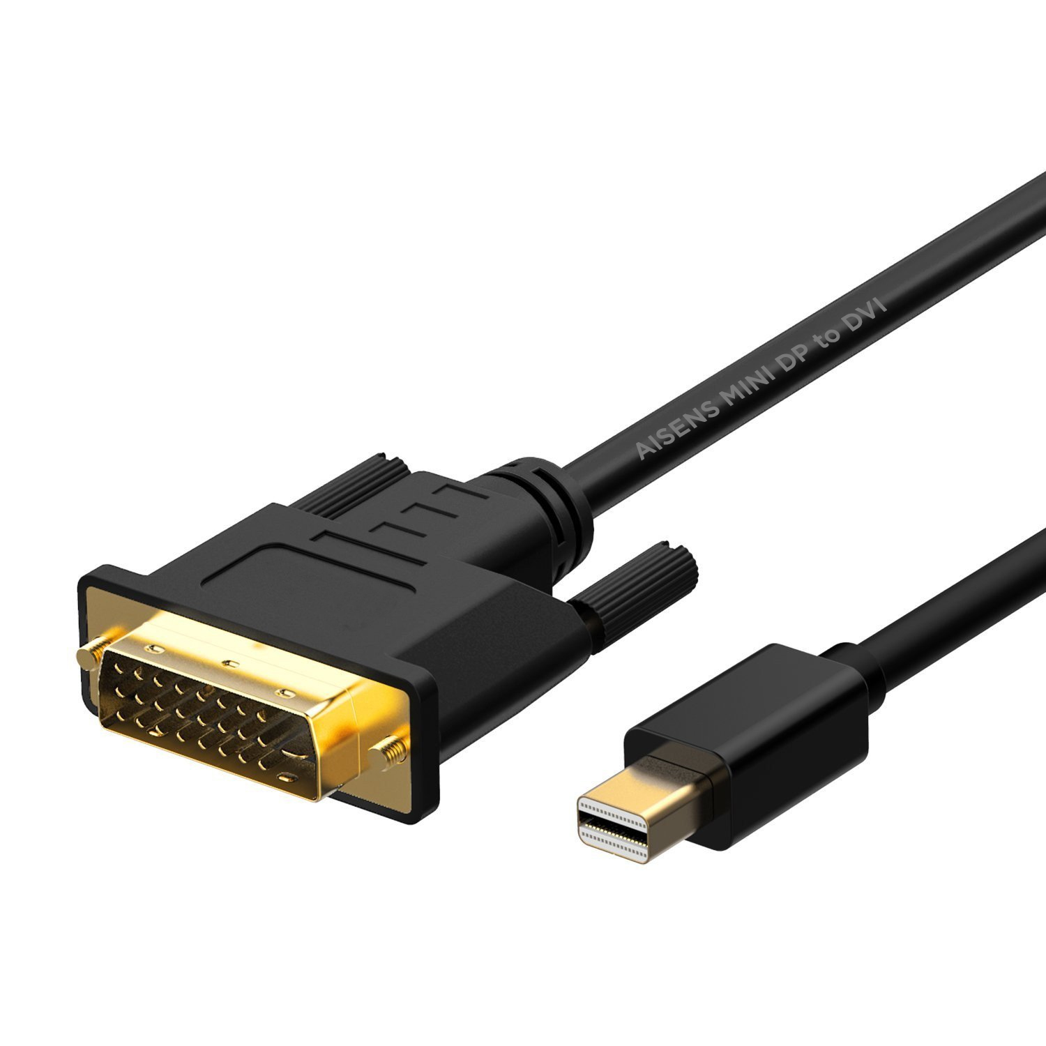 Câble Convertisseur Aisens Mini Displayport vers DVI - Mini DP/M-DVI/M - 2.0M - Couleur Noir