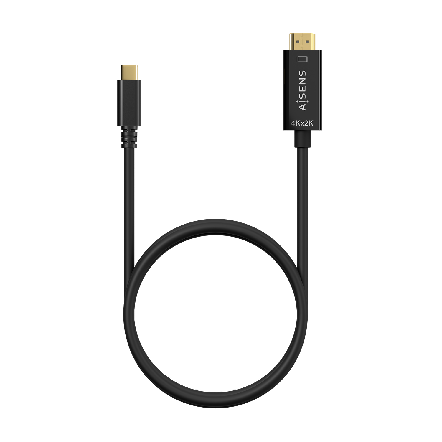 Câble convertisseur Aisens USB-C vers HDMI 4K@30HZ - USB-C/M-HDMI/M - 0.8M - Couleur noire