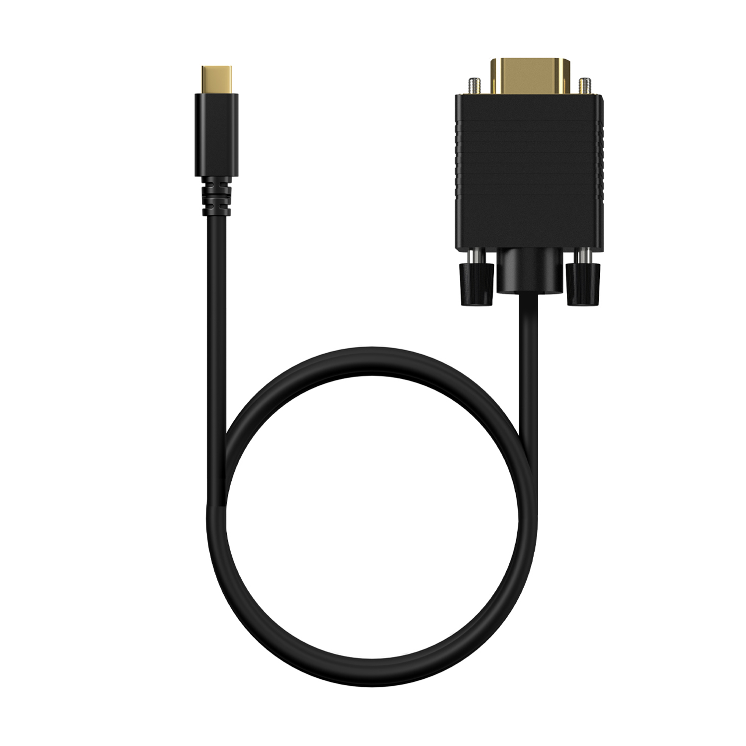 Câble convertisseur Aisens USB-C vers VGA - USB-C/M-Hdb15/H - 0,8 m - Couleur noire