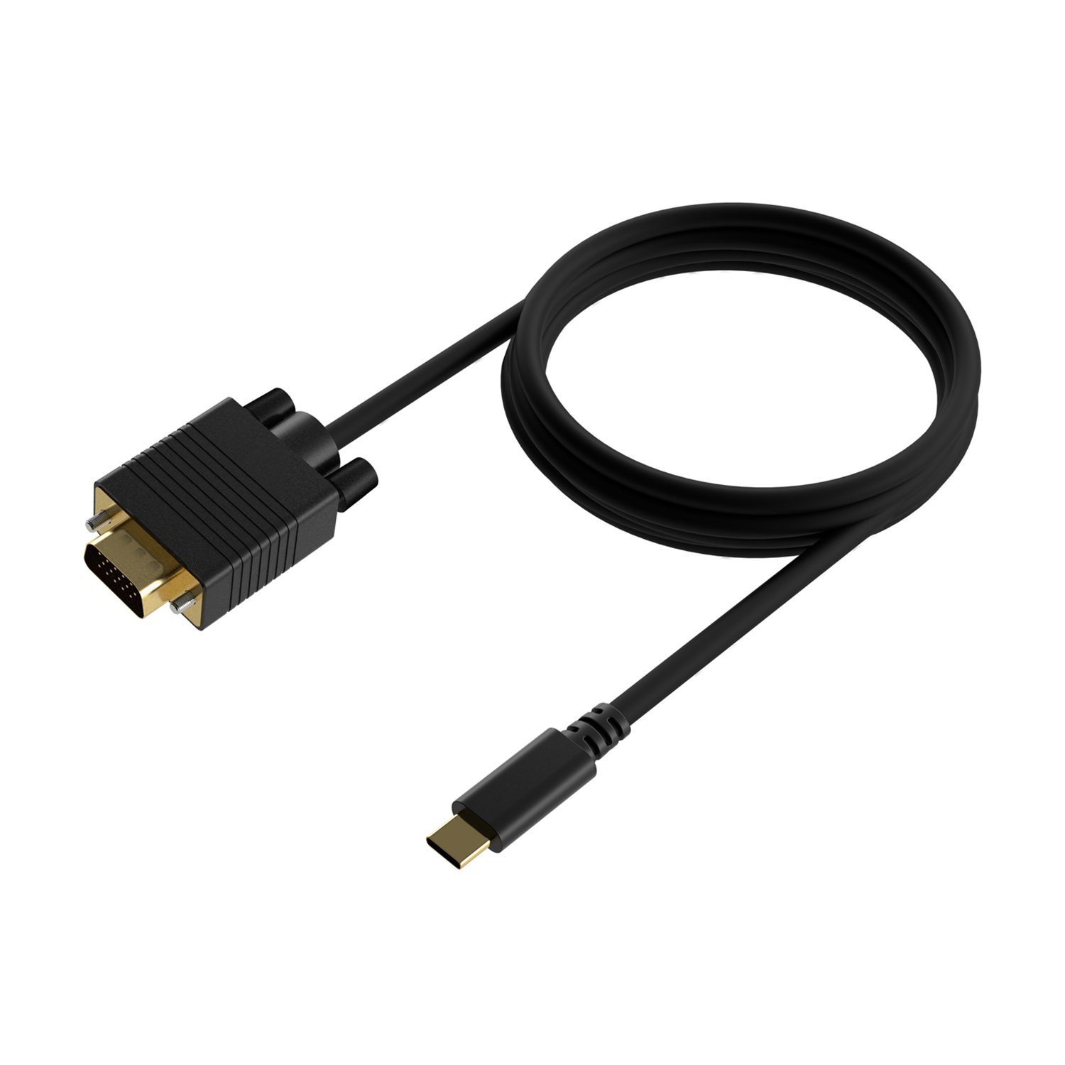 Câble convertisseur Aisens USB-C vers VGA - USB-C/M-Hdb15/H - 1,8 m - Couleur noire
