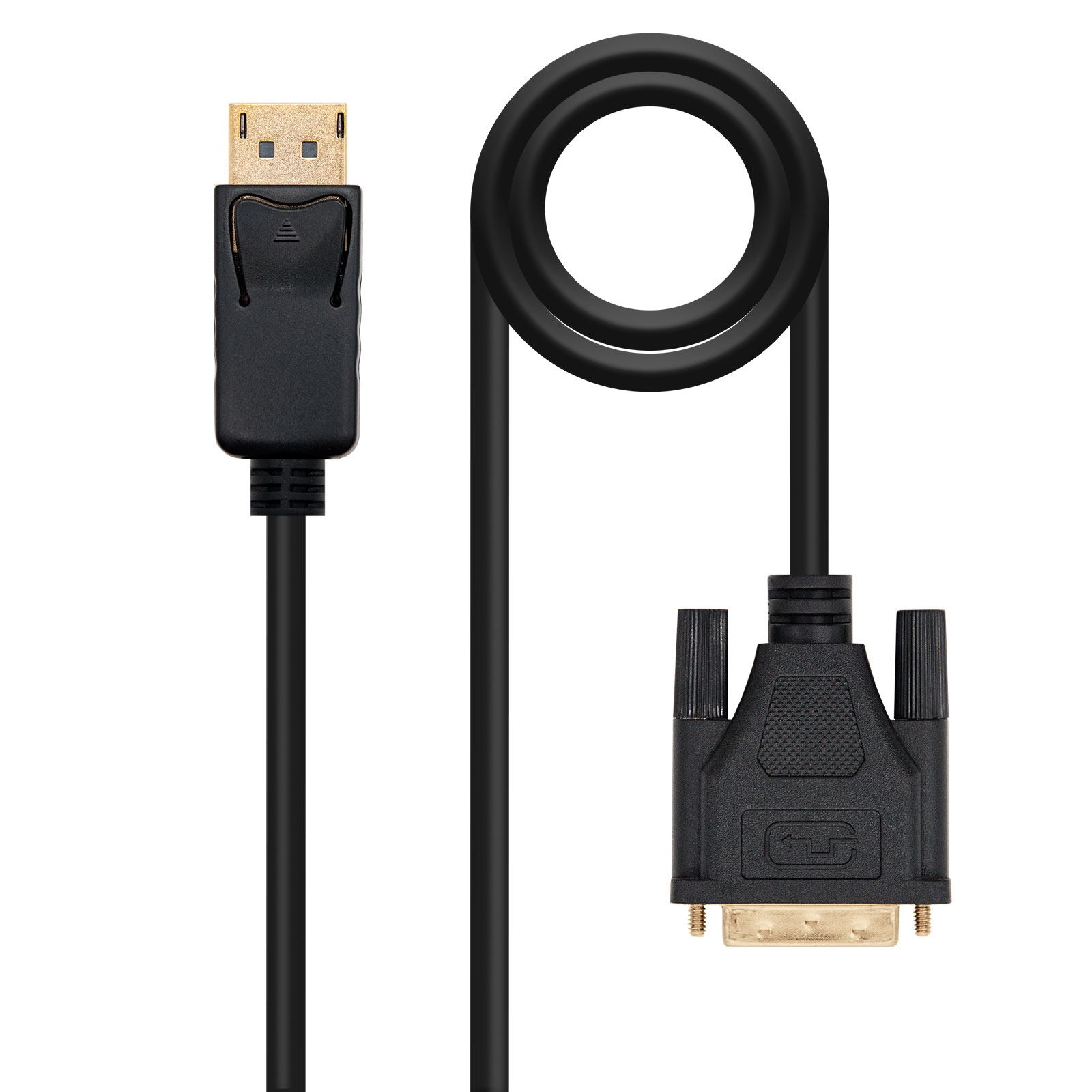 Câble convertisseur Nanocable DisplayPort mâle vers DVI mâle 5 m - Couleur noire