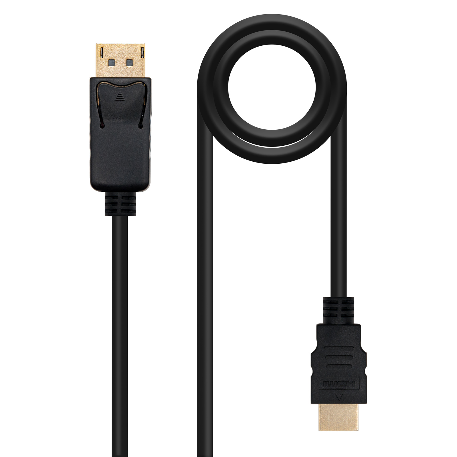 Câble Convertisseur Nanocable Displayport Mâle vers HDMI Mâle - 10m - Couleur Noir