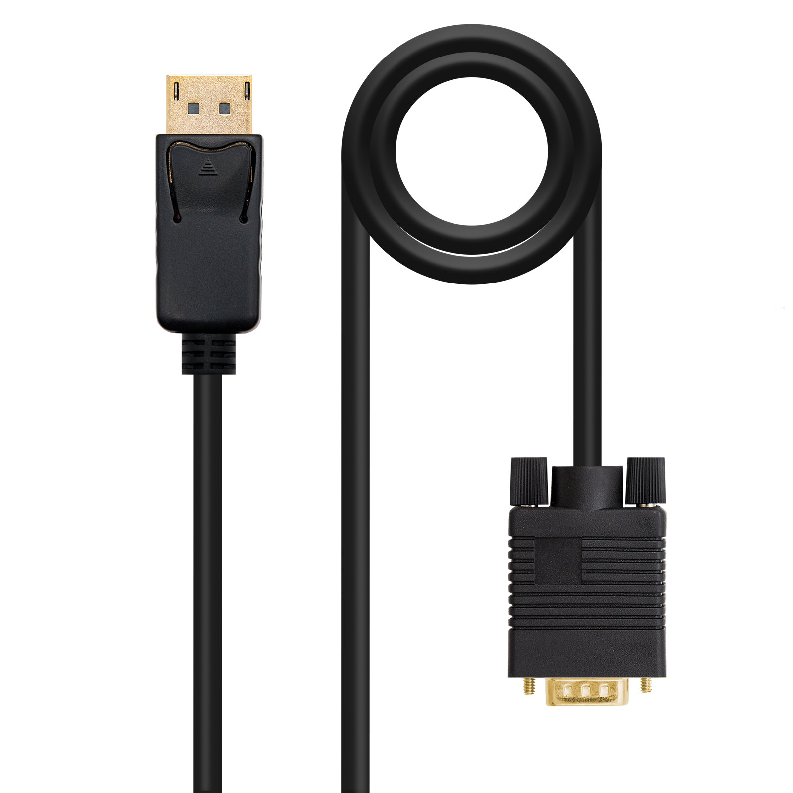 Câble convertisseur Nanocable DisplayPort mâle vers VGA mâle 2m - Couleur noire