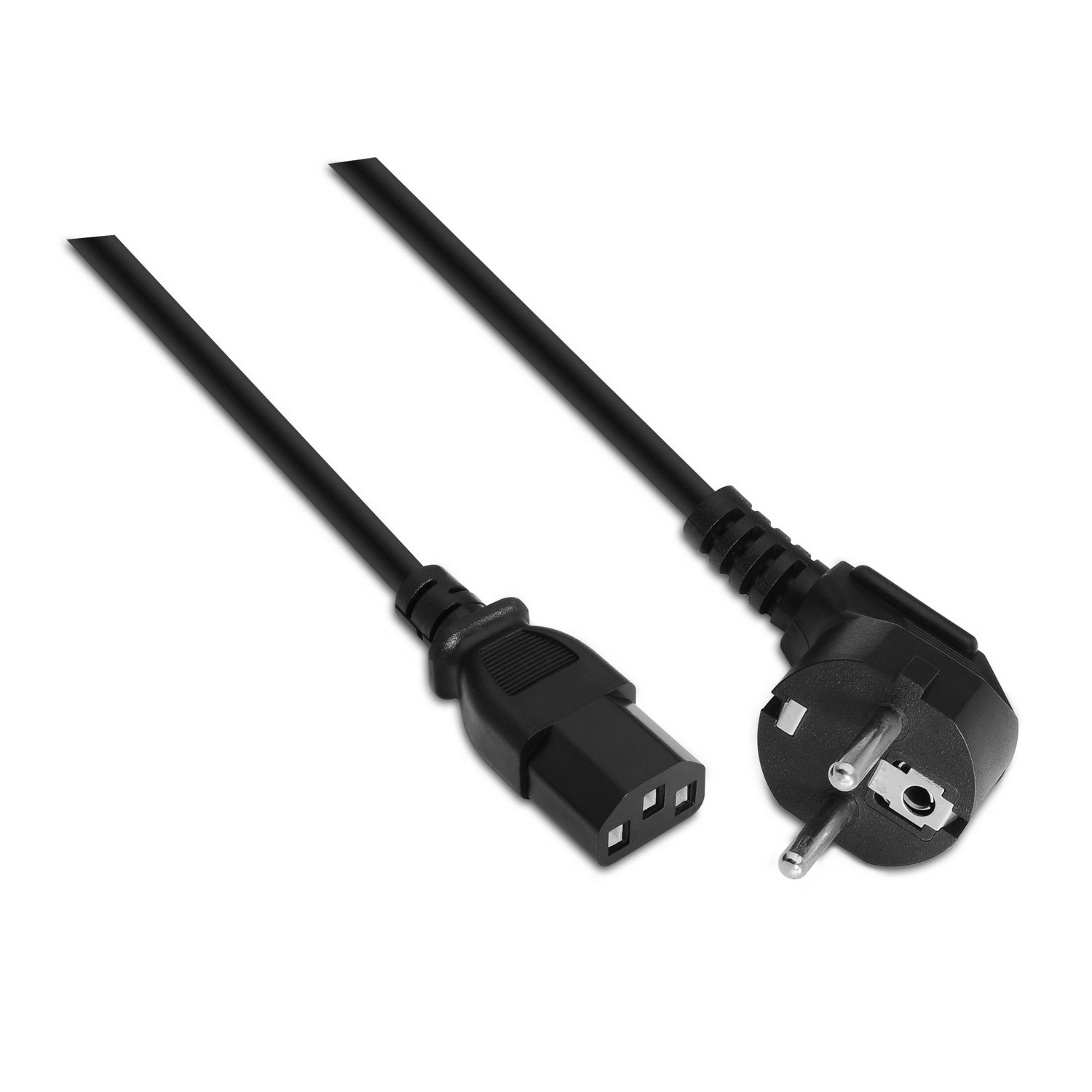 Câble d'Alimentation CPU Aisens - CEE7/M-C13/H - 1.5m - 100% Cuivre Pur AWG18 - Couleur Noir