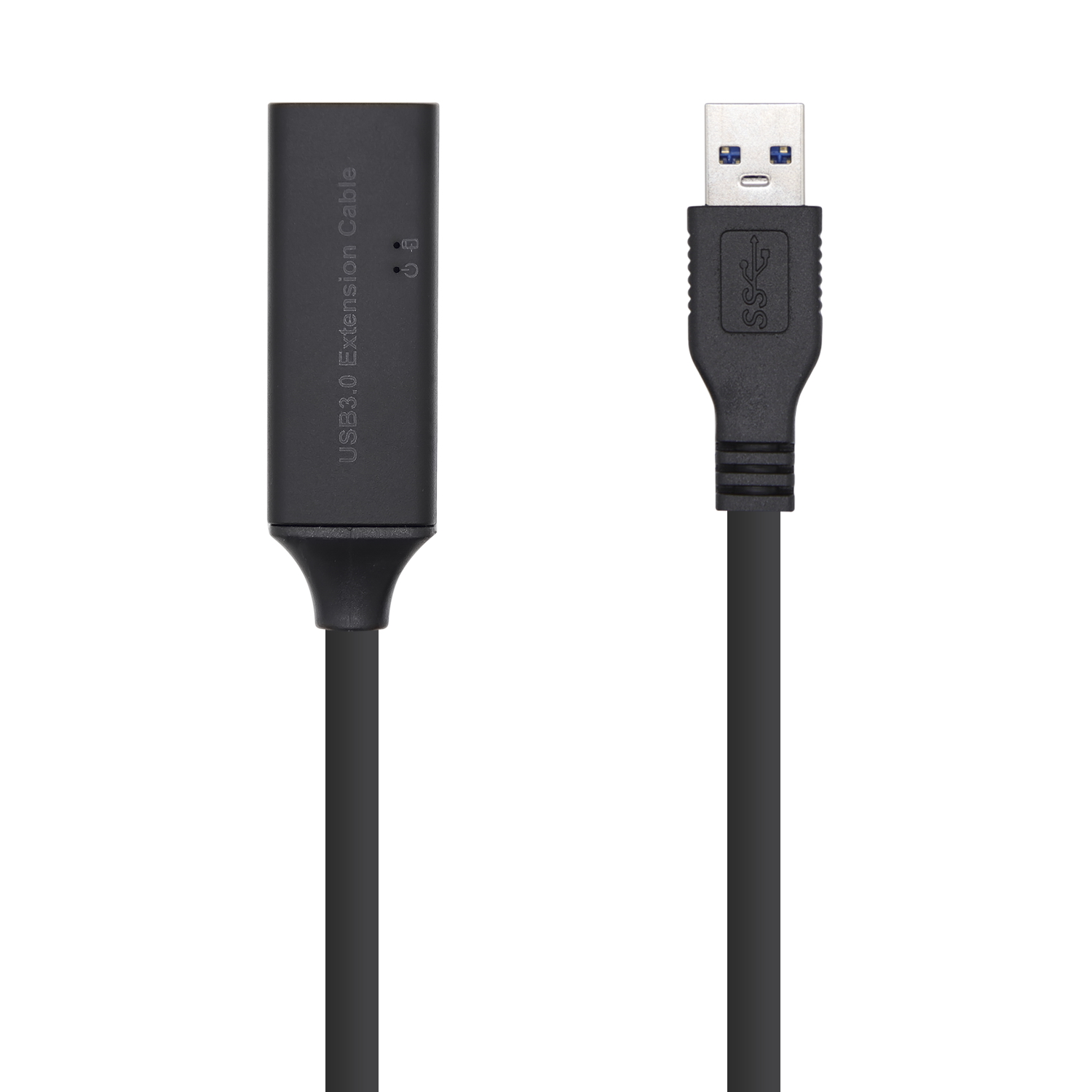 Câble d'extension Aisens USB 3.0 avec amplificateur - Type A/MA/H - 5,0 m - Couleur noire