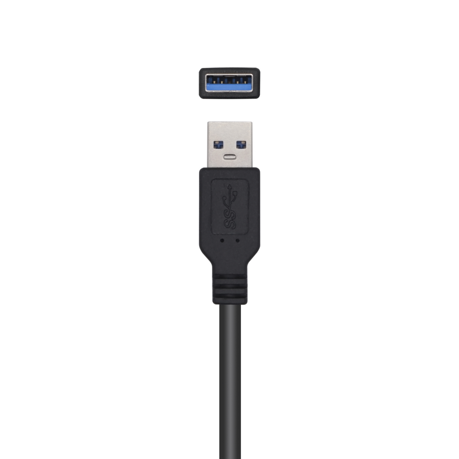 Câble d'extension Aisens USB 3.0 avec amplificateur - Type A/MA/H - 5,0 m - Couleur noire