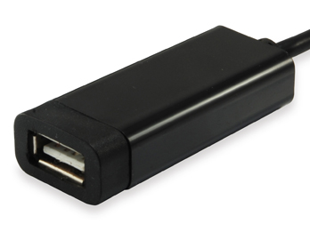 Câble d'extension Equip Active USB 2.0 - Double blindage - Longueur 15 m - Couleur noire