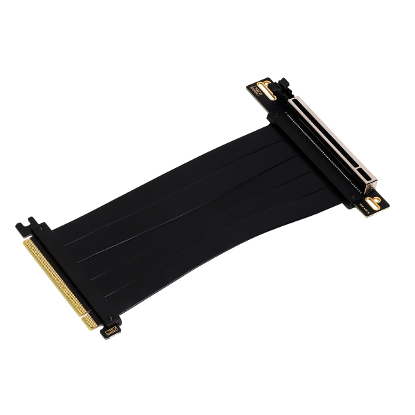 Câble d'extension Riser Flexible PCIe 4.0 x16 Aisens - Blindage EMI - Longueur 17 cm - Couleur Noir