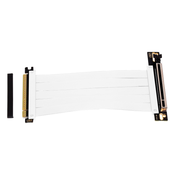 Câble d'extension Riser Flexible PCIe 4.0 x16 Aisens - Blindage EMI - Longueur 17 cm - Couleur Blanc