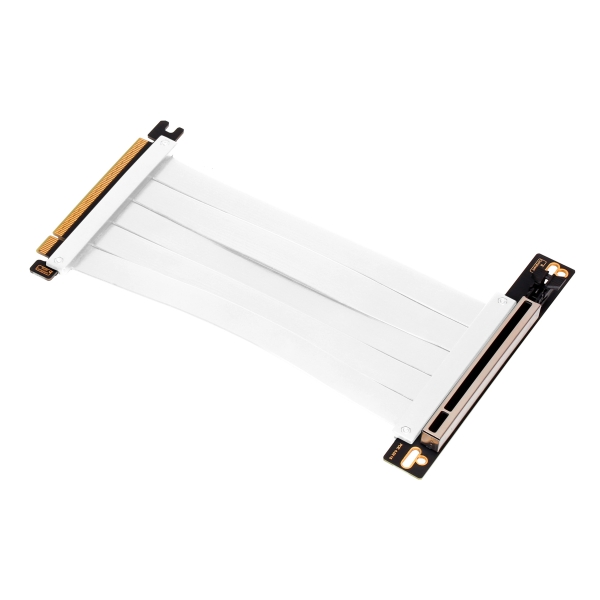 Câble d'extension Riser Flexible PCIe 4.0 x16 Aisens - Blindage EMI - Longueur 17 cm - Couleur Blanc