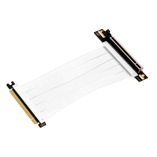 Câble d'extension Riser Flexible PCIe 4.0 x16 Aisens - Blindage EMI - Longueur 17 cm - Couleur Blanc