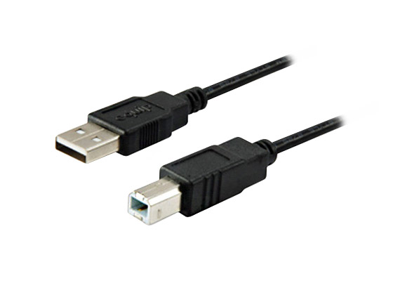 Câble d'imprimante équipé USB-A 2.0 mâle vers USB-B mâle 1,8 m
