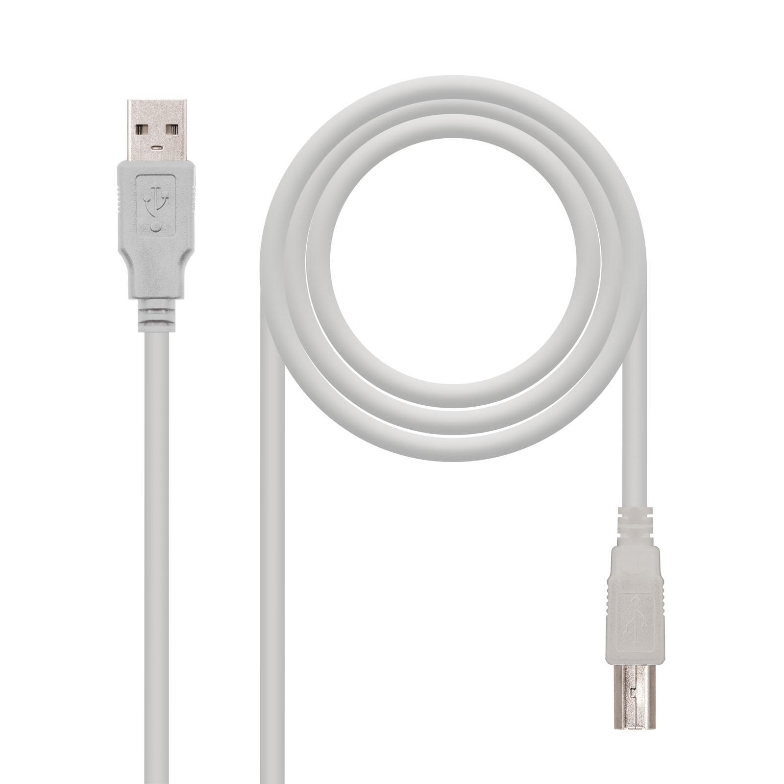 Câble USB A mâle/B mâle USB 2.0 - 3 m - blanc