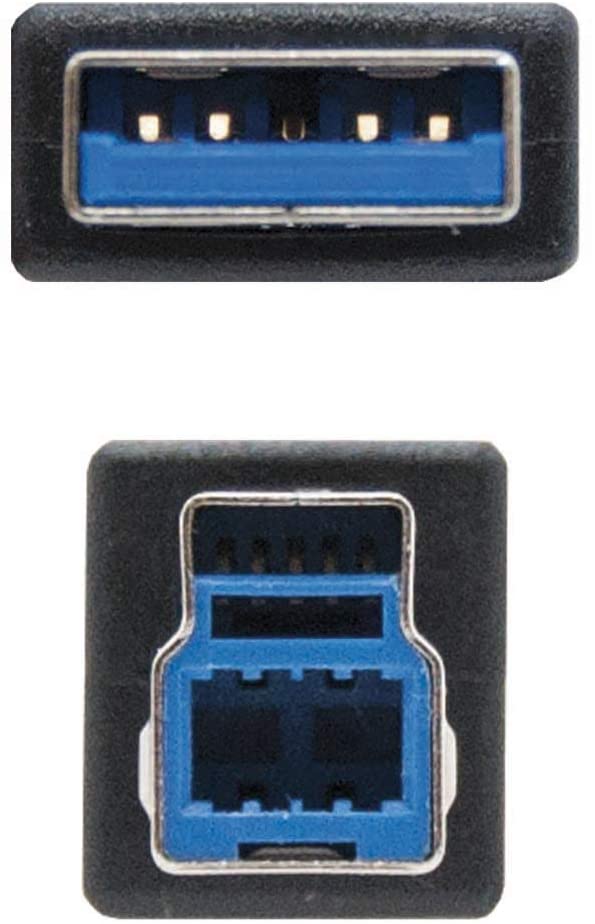 Câble d'imprimante Nanocable USB-A 3.0 Mâle vers USB-B Mâle 2m