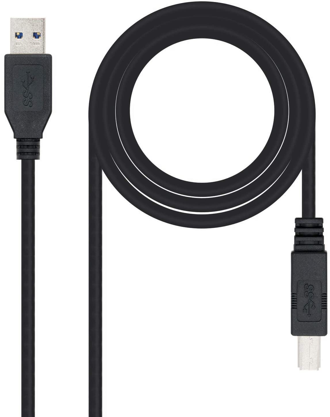 Câble d'imprimante Nanocable USB-A 3.0 Mâle vers USB-B Mâle 2m