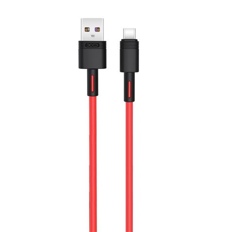 Câble de Charge Rapide USB XO NBQ166 - Type C - 5A - 1m - Rouge