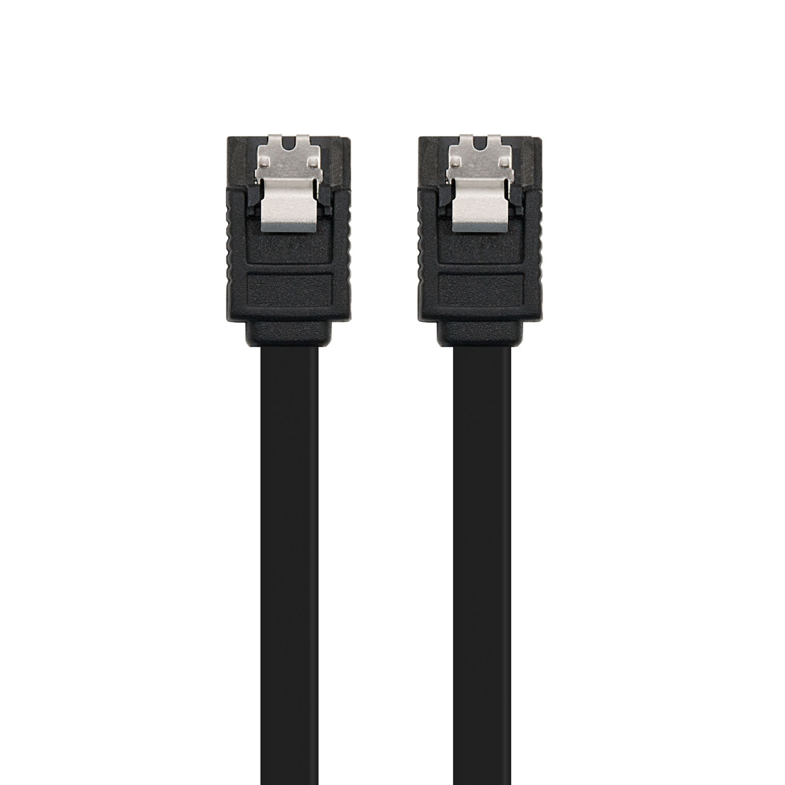 Câble de Données Nanocable SATA III 6Gbps avec Ancres 0.50m - Couleur Noir